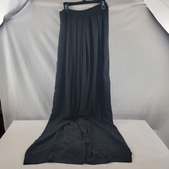 NWOT JLUXLABEL Clara wideleg pleated trousers in black Size small - Picture 8 of 9